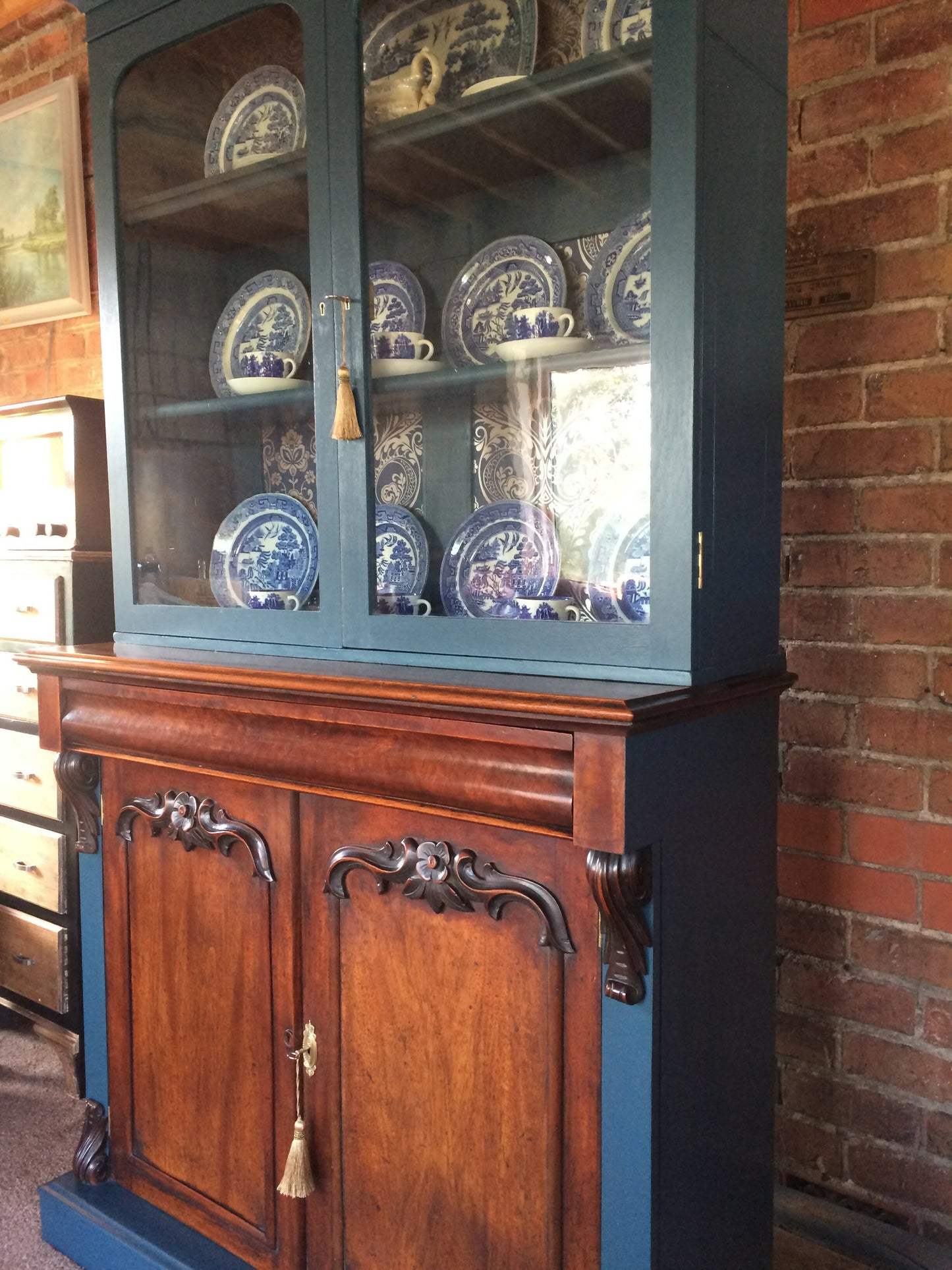 Antique Large Mahogany Dresser