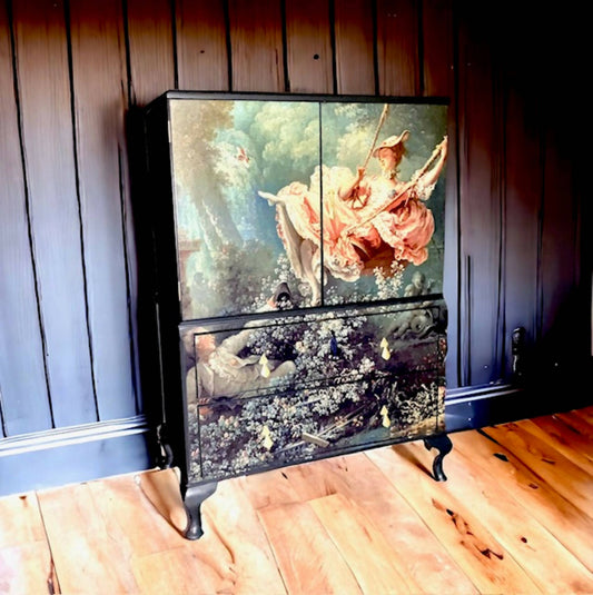 Upcycled, Vintage Drinks Cabinet, Linen Cupboard, Bedroom Storage, Kitchen Storage, Dressing Room.