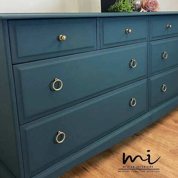 Vintage Stag Minstrel Extended Captains Chest of Drawers, large, dresser, sideboard