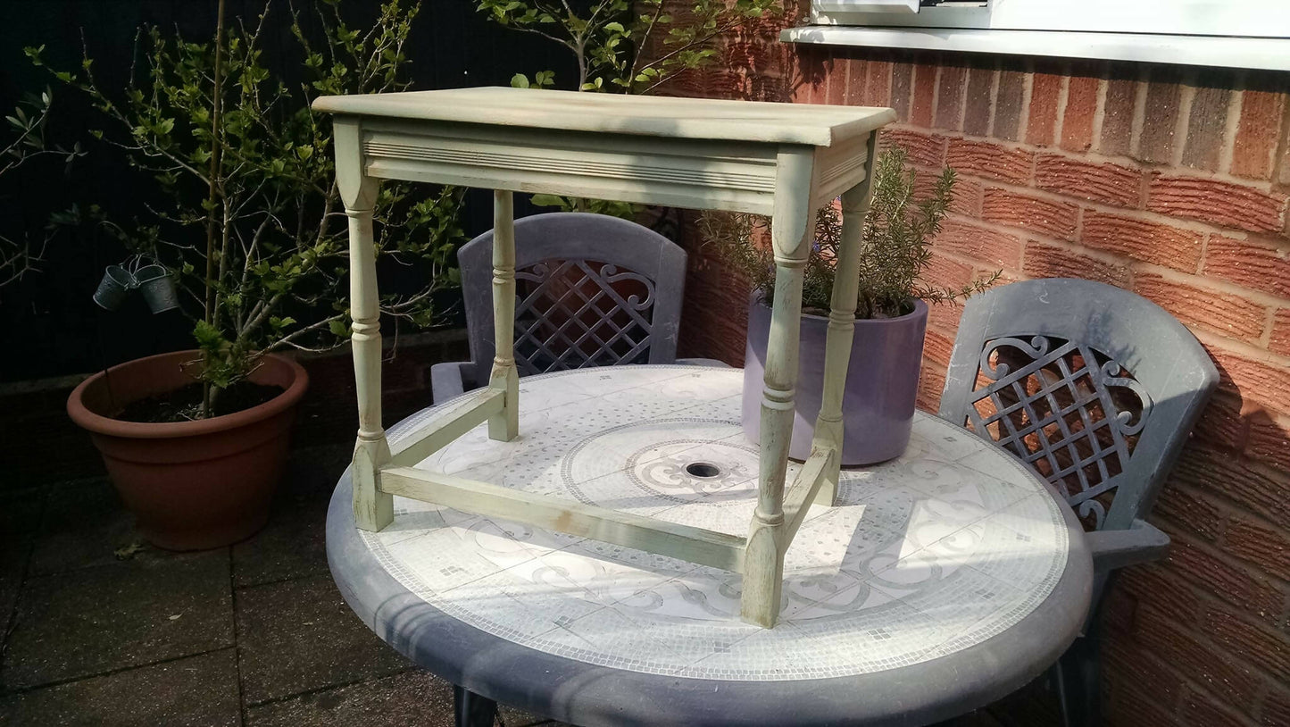 Green and gold nest of tables