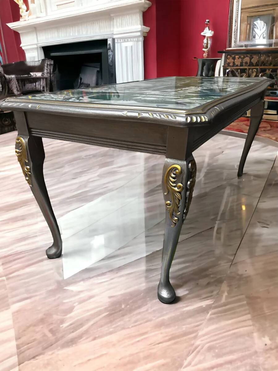 Antique Carved Coffee Table