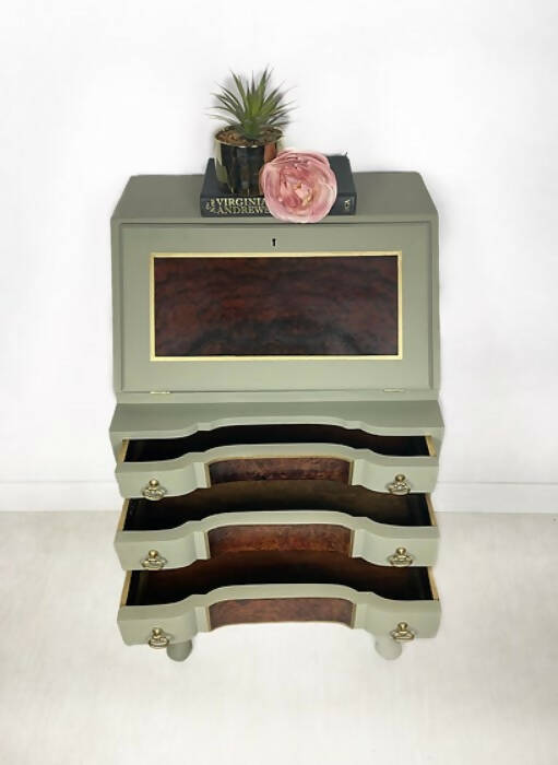 Petit Green Walnut Bureau