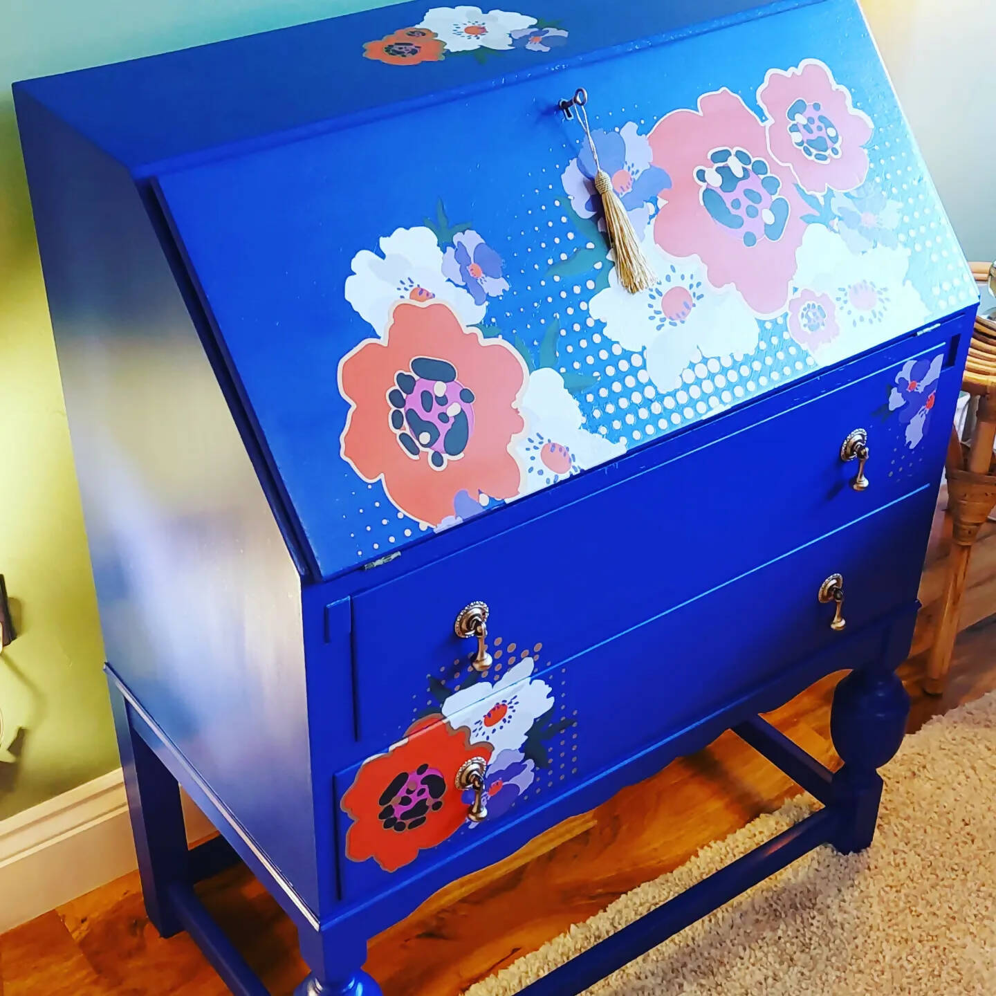 Beautiful upcycled writing bureau