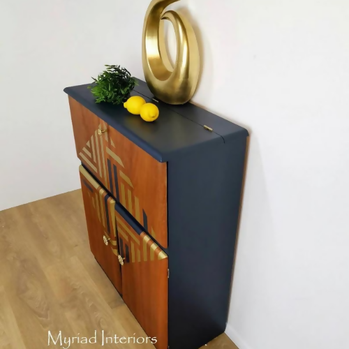 Vintage Drinks Cabinet, Cocktail - commission available
