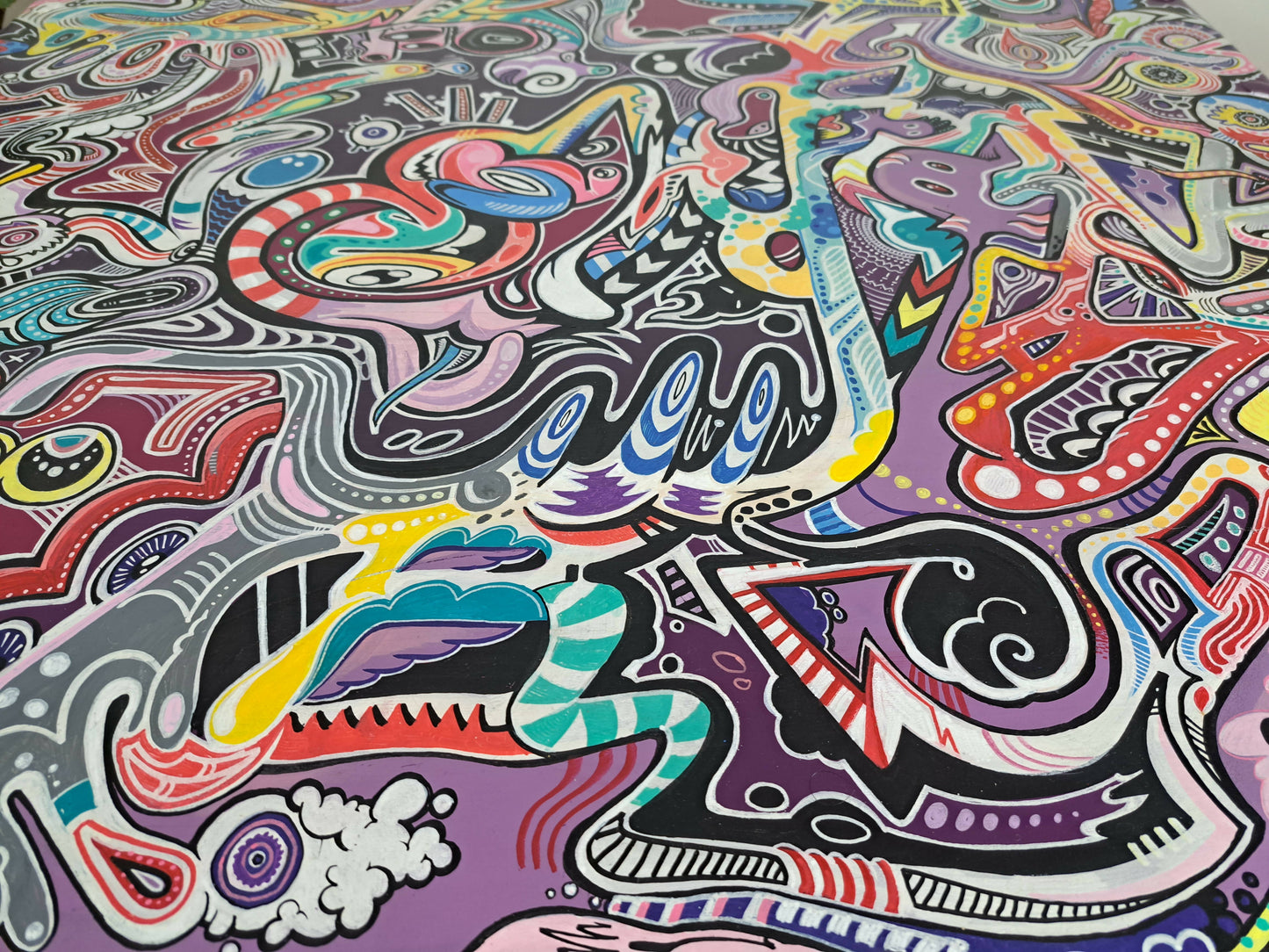 Vibrant coffee table