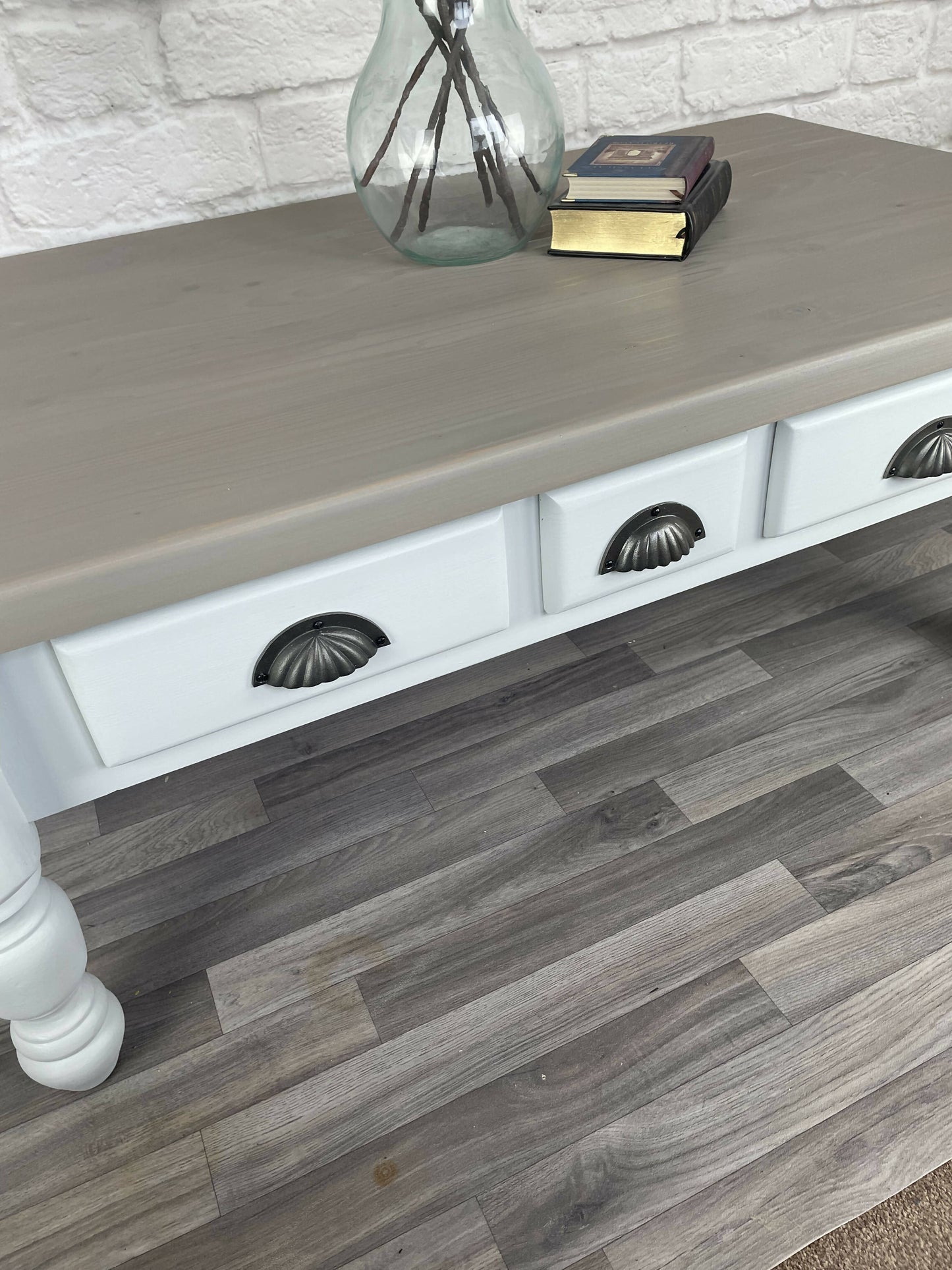 Farmhouse Style Coffee Table with drawers
