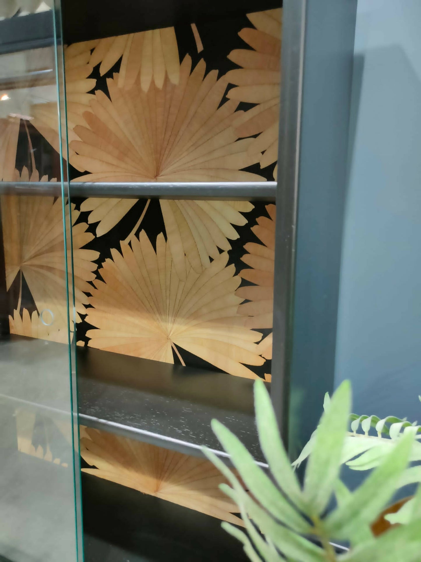 Mid Century Glass Fronted Bookcase/Cabinet