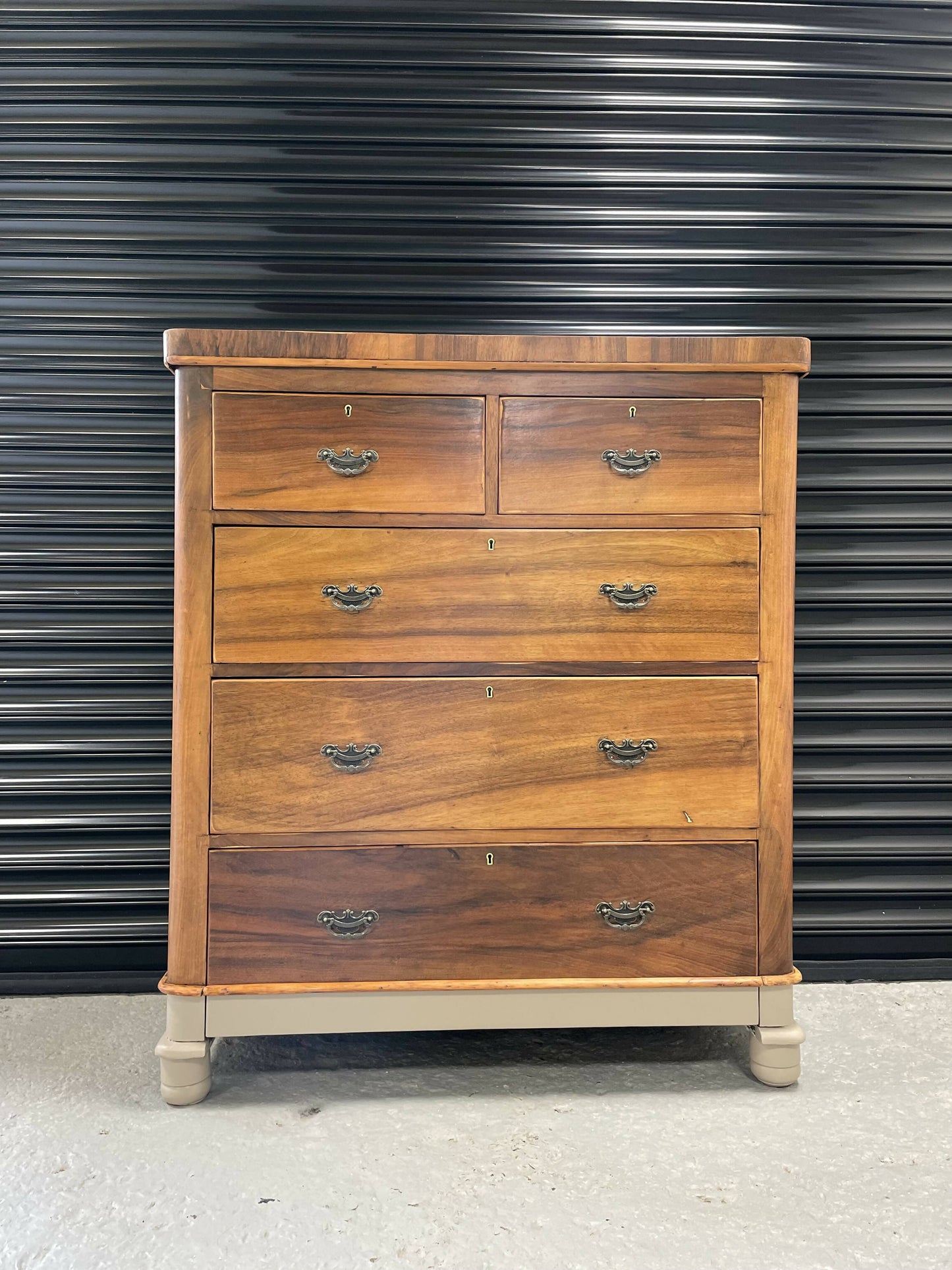 Victorian solid wood chest of drawers