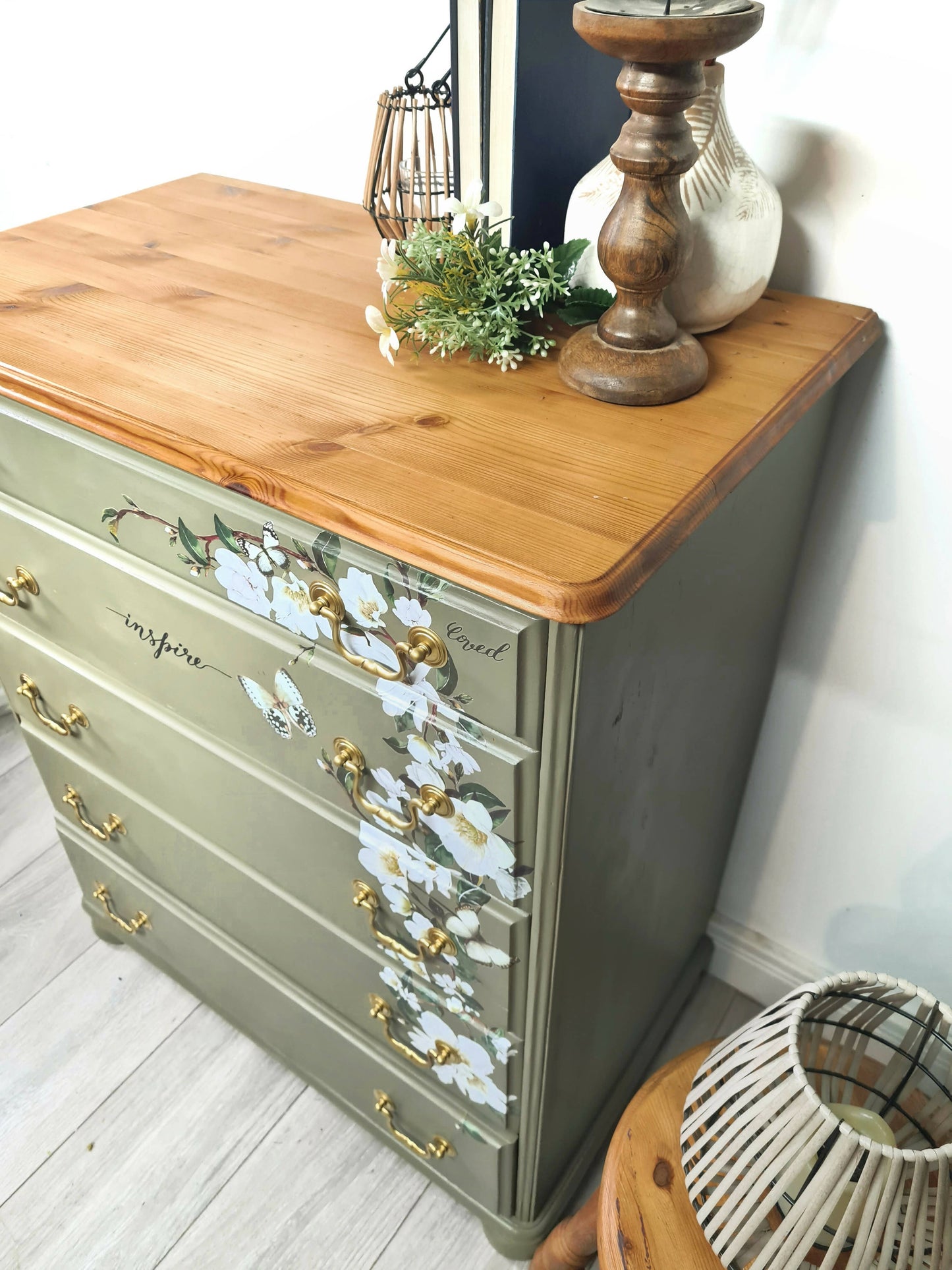 Green Pine Drawers