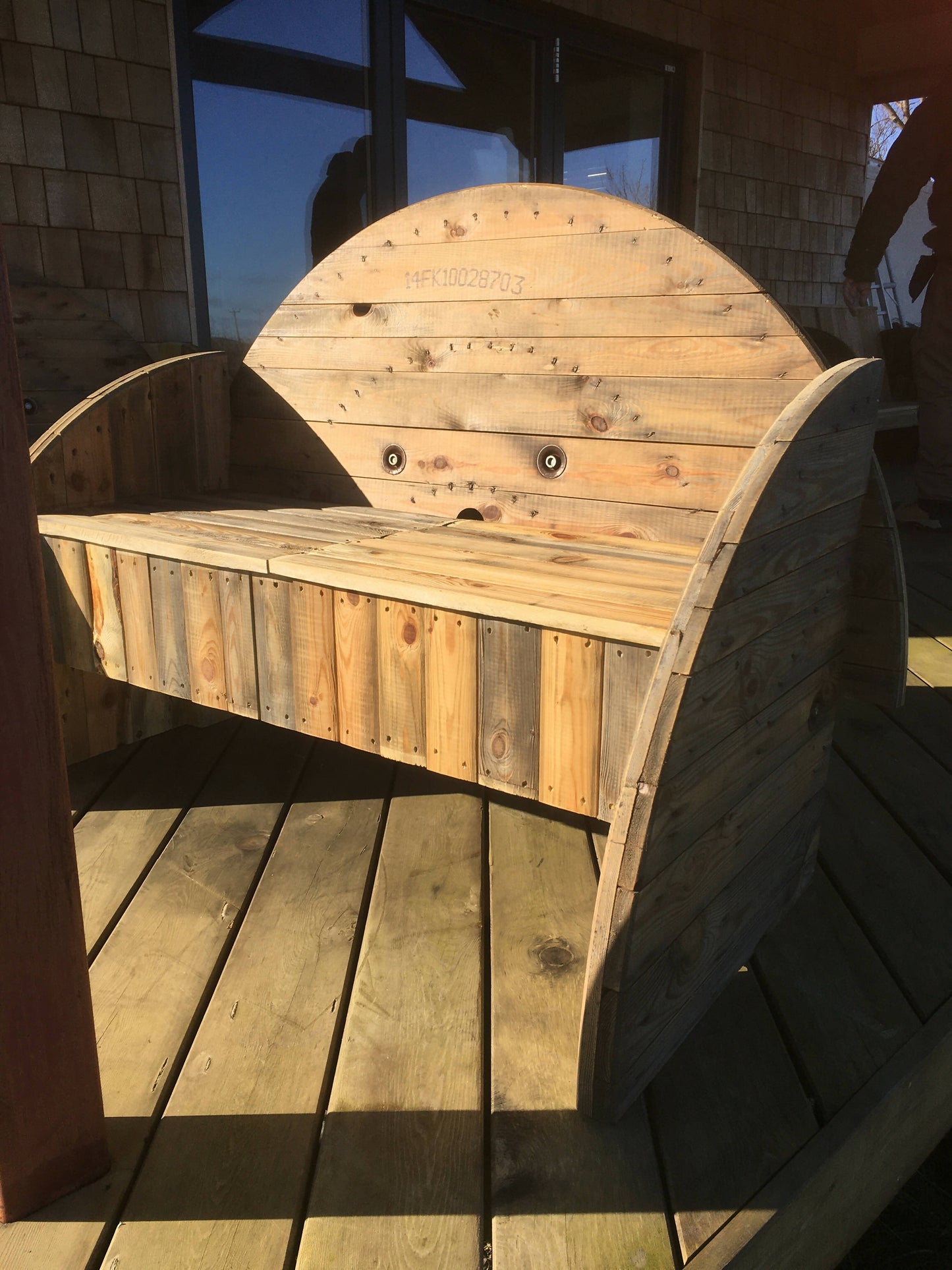 Rustic Cable Drum Seat