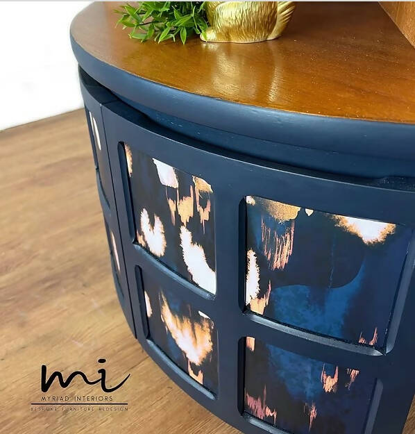 Nathan Corner Drinks Cabinet, Navy Blue