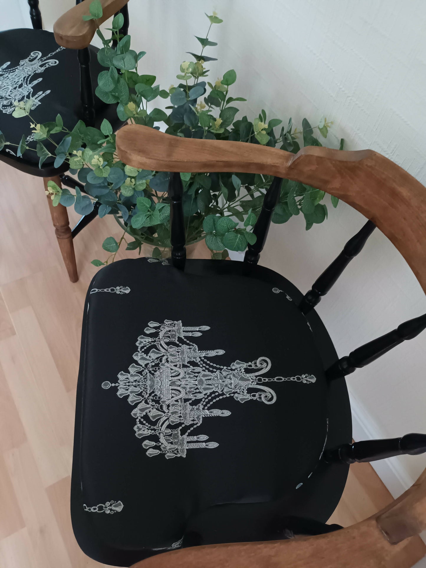 Pair of Wooden Farm Chairs