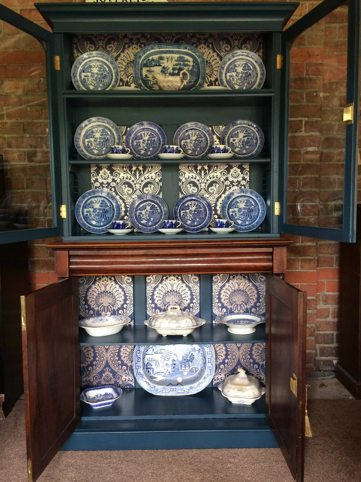 Antique Large Mahogany Dresser