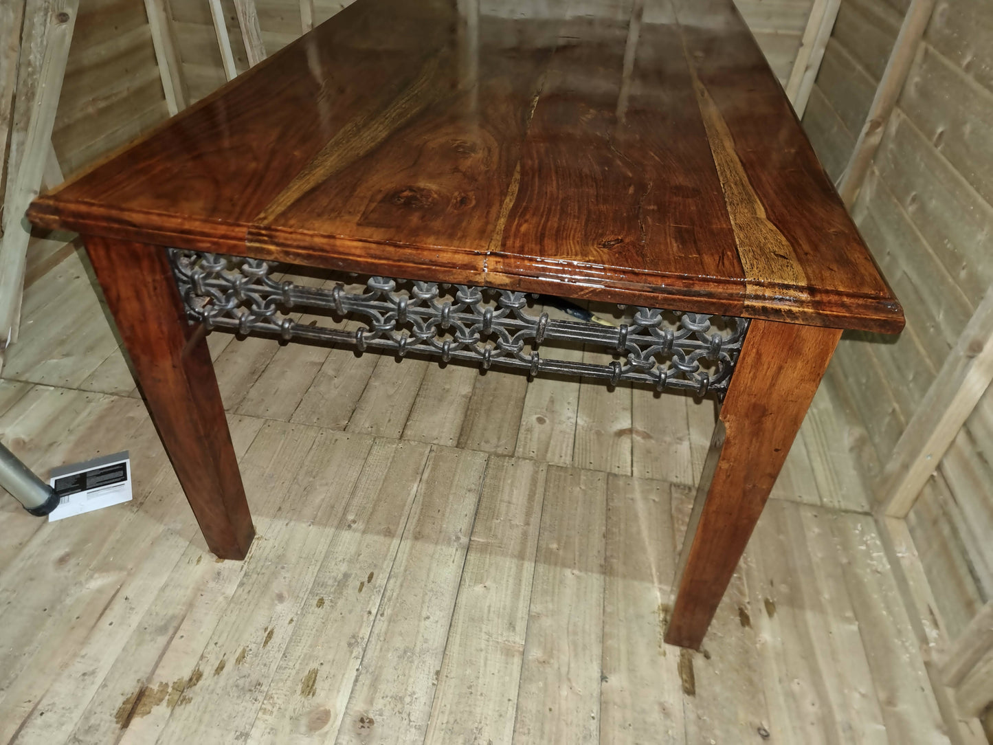 Indian acacia wood coffee table