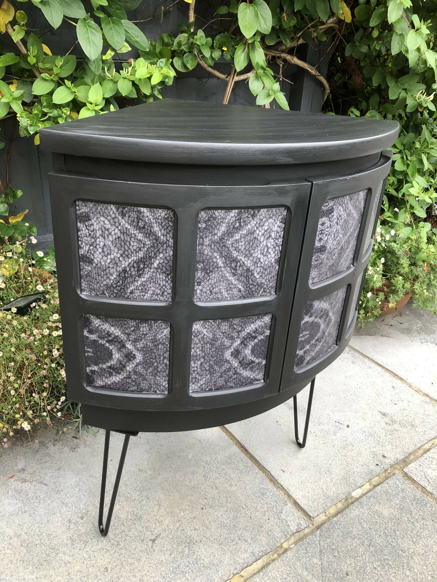 Upcycled nathan corner cabinet