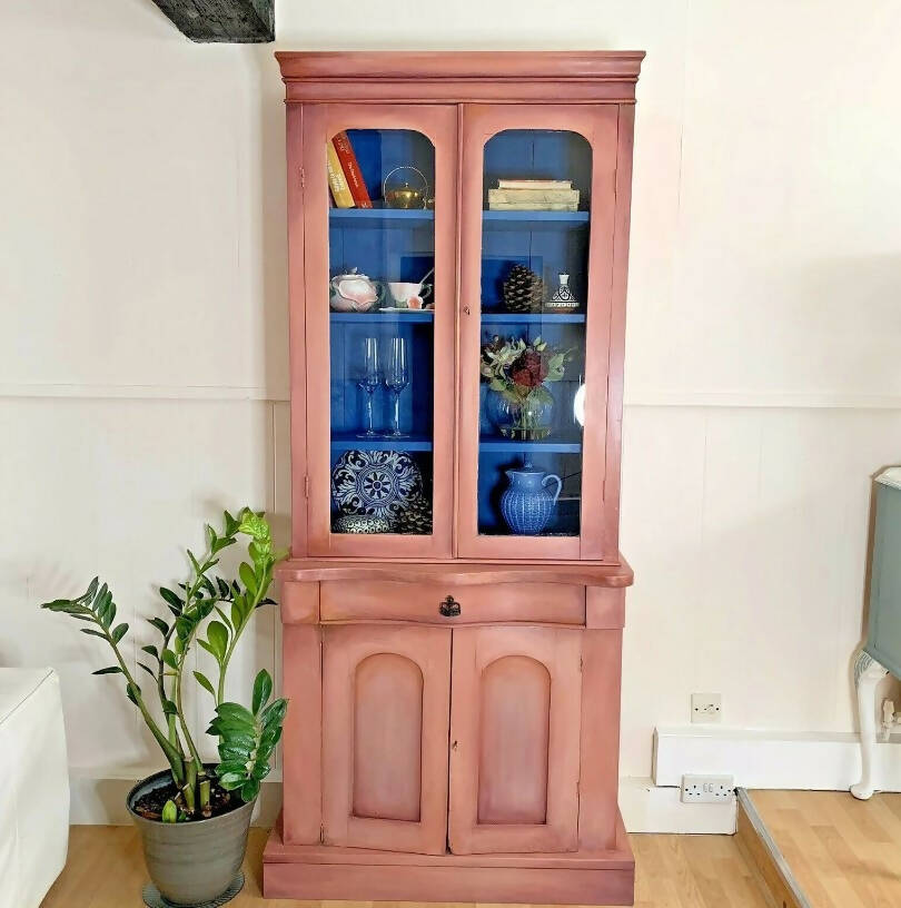Victorian Bookcase Display Cabinet
