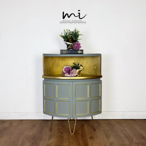Refurbished mid century modern Nathan corner cabinet drinks gin bar mcm retro console sideboard vintage commissions available