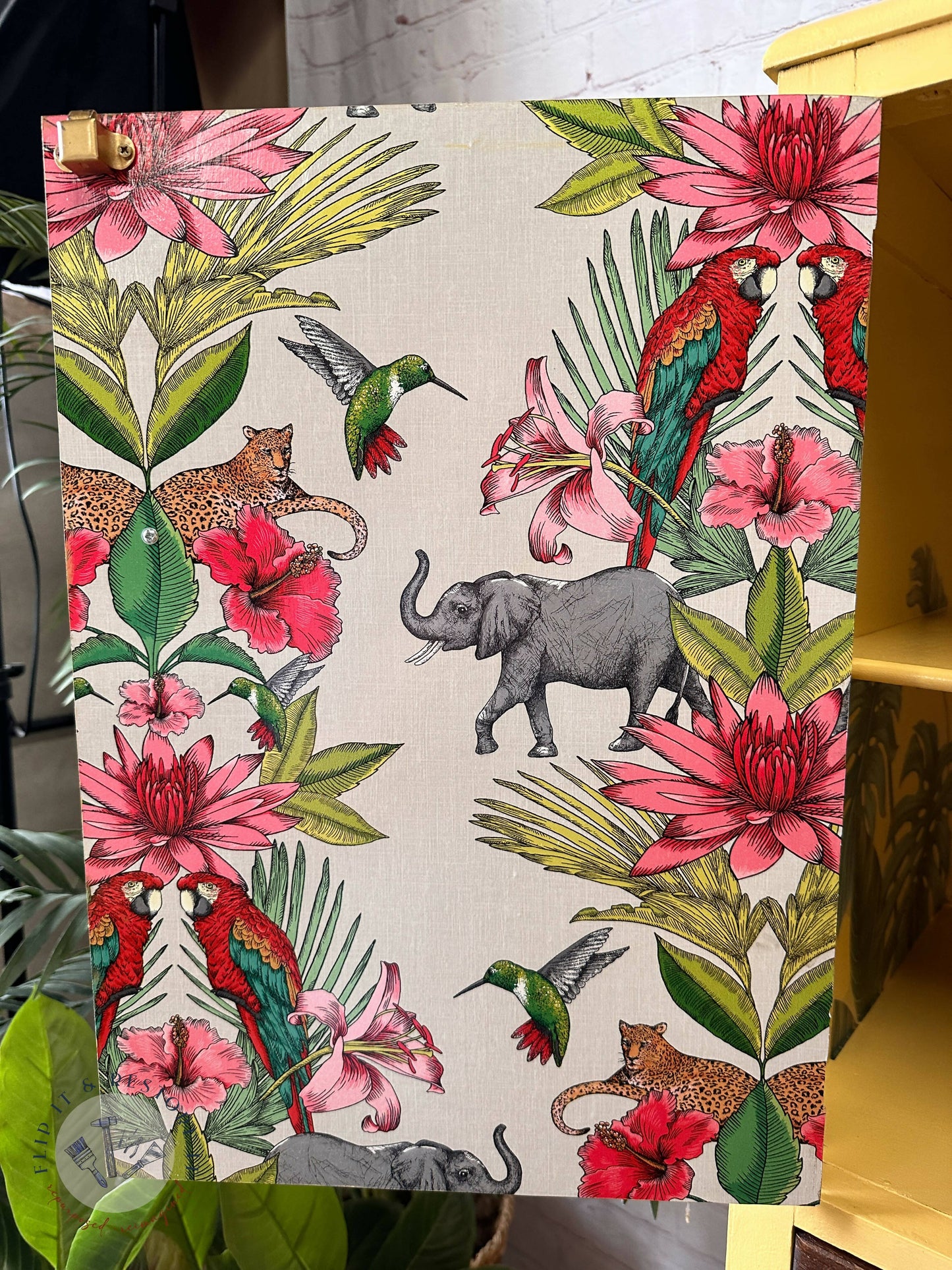 Hand-painted cabinet, Tallboy, Linen Cupboard, Linen Press, Upcycled Cupboard, Bedroom Storage, Kitchen Storage - MADE TO ORDER