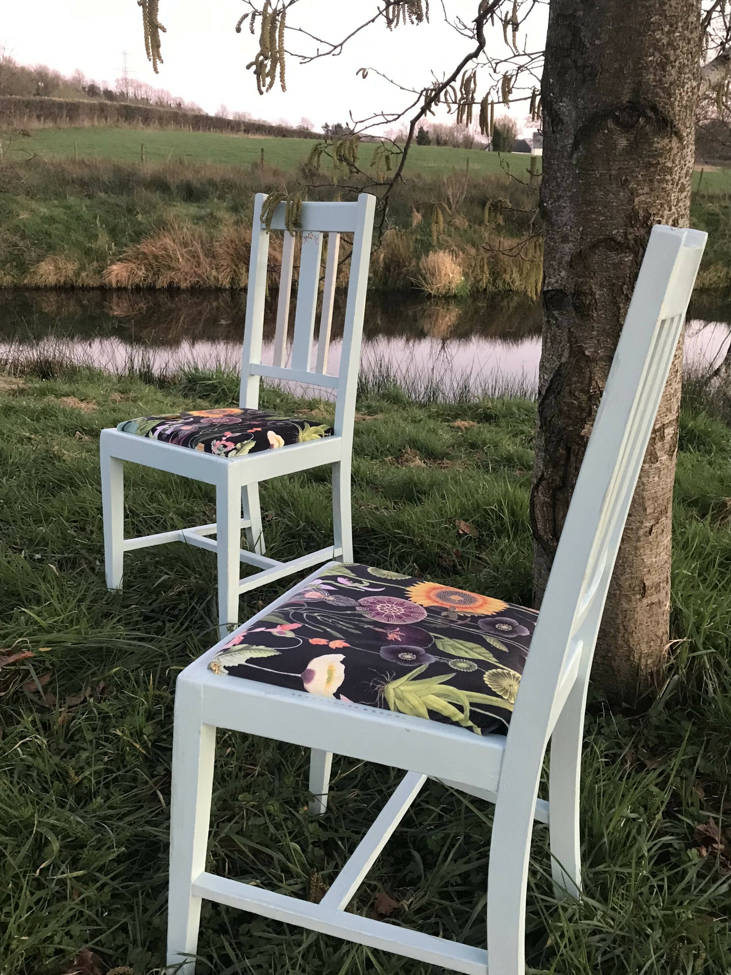 Vintage/ 1940s solid wood chairs