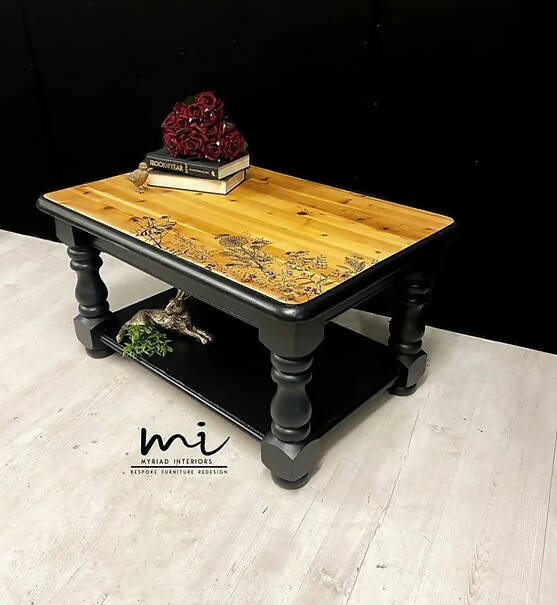 Farmhouse Pine Coffee Table, Sofa Table