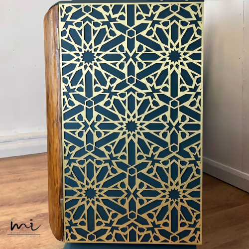 Commissions available Refurbished vintage burr walnut cocktail cabinet, Art Deco sideboard, drinks cabinet, gin bar, teal, jade -