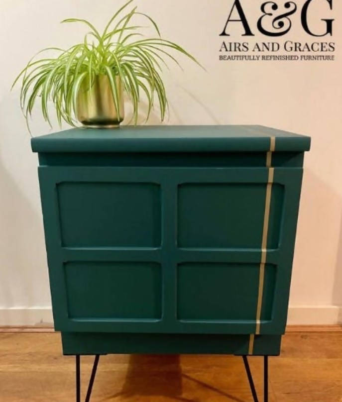 Small Green Nathan Display Cabinet