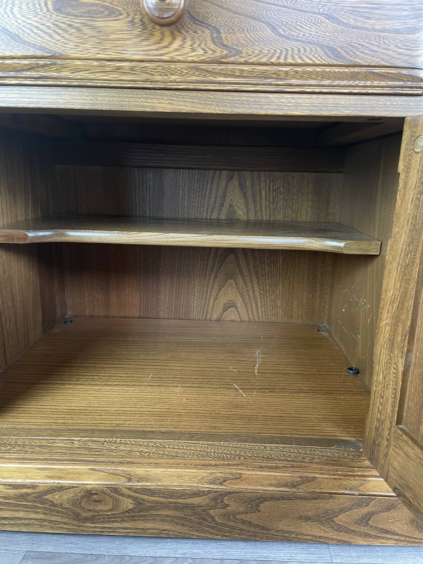Vintage Ercol Old Colonial Cabinet Cupboard Golden Dawn