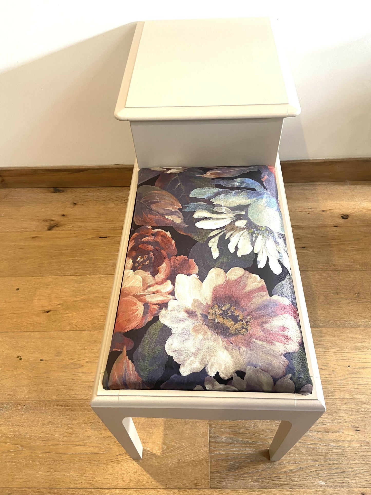 NOW SOLD Stag retro telephone table/hallway bench