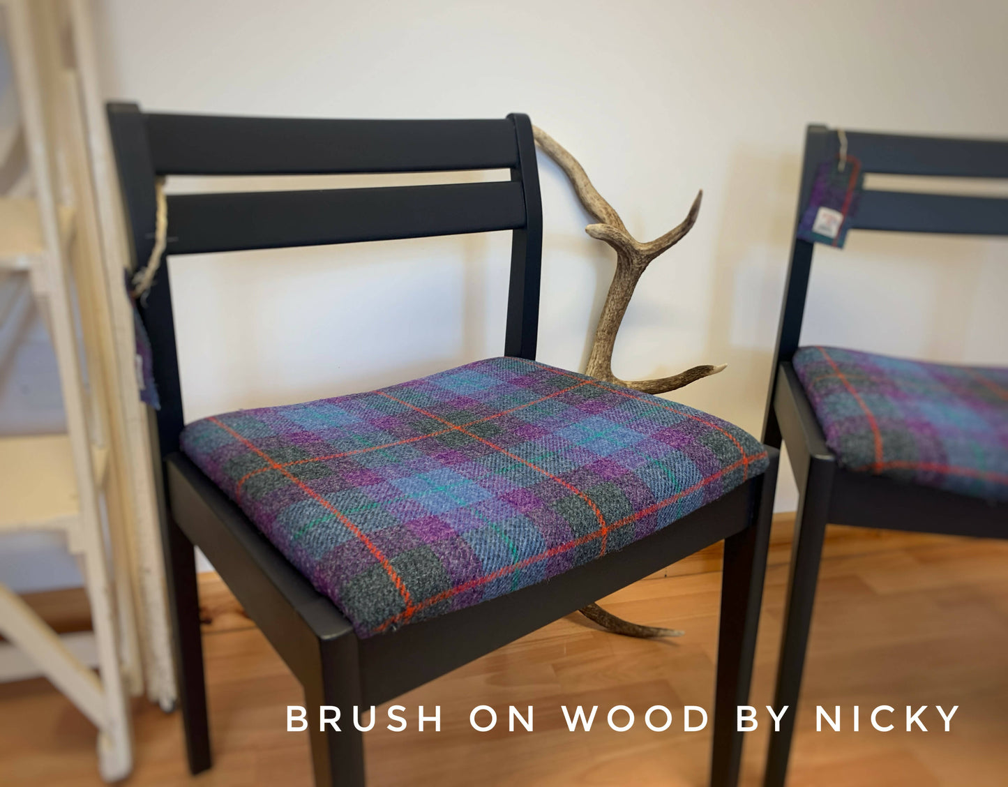 Harris Tweed Mid Century Chairs