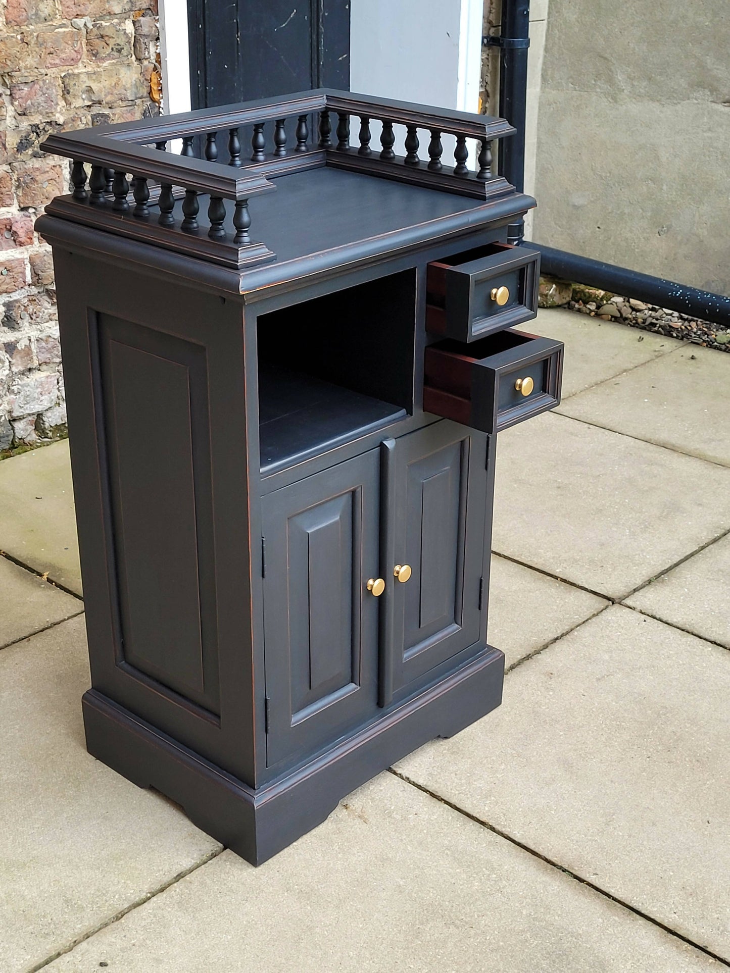 Navy Blue Vintage Kitchen Cupboard