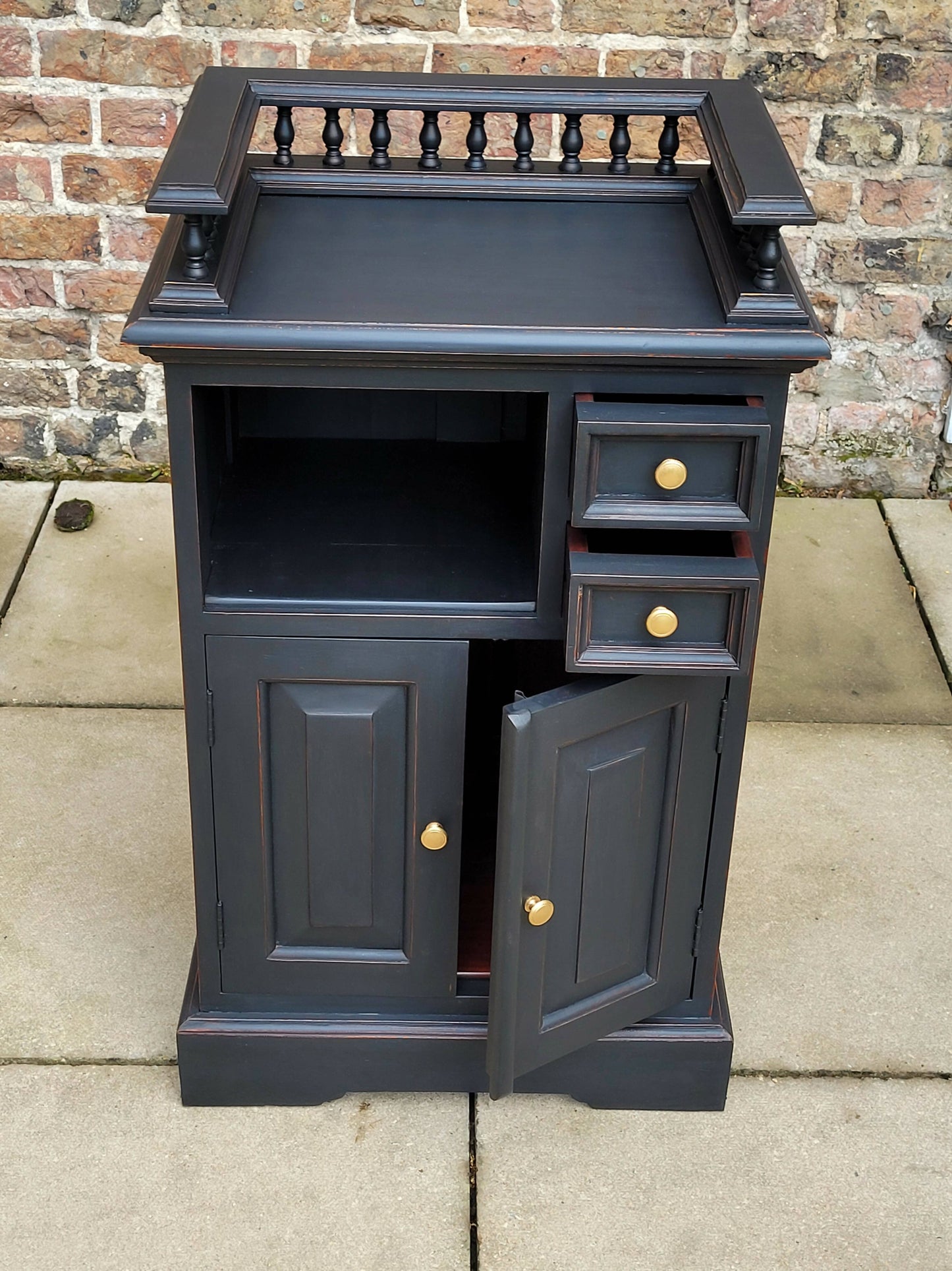 Navy Blue Vintage Kitchen Cupboard