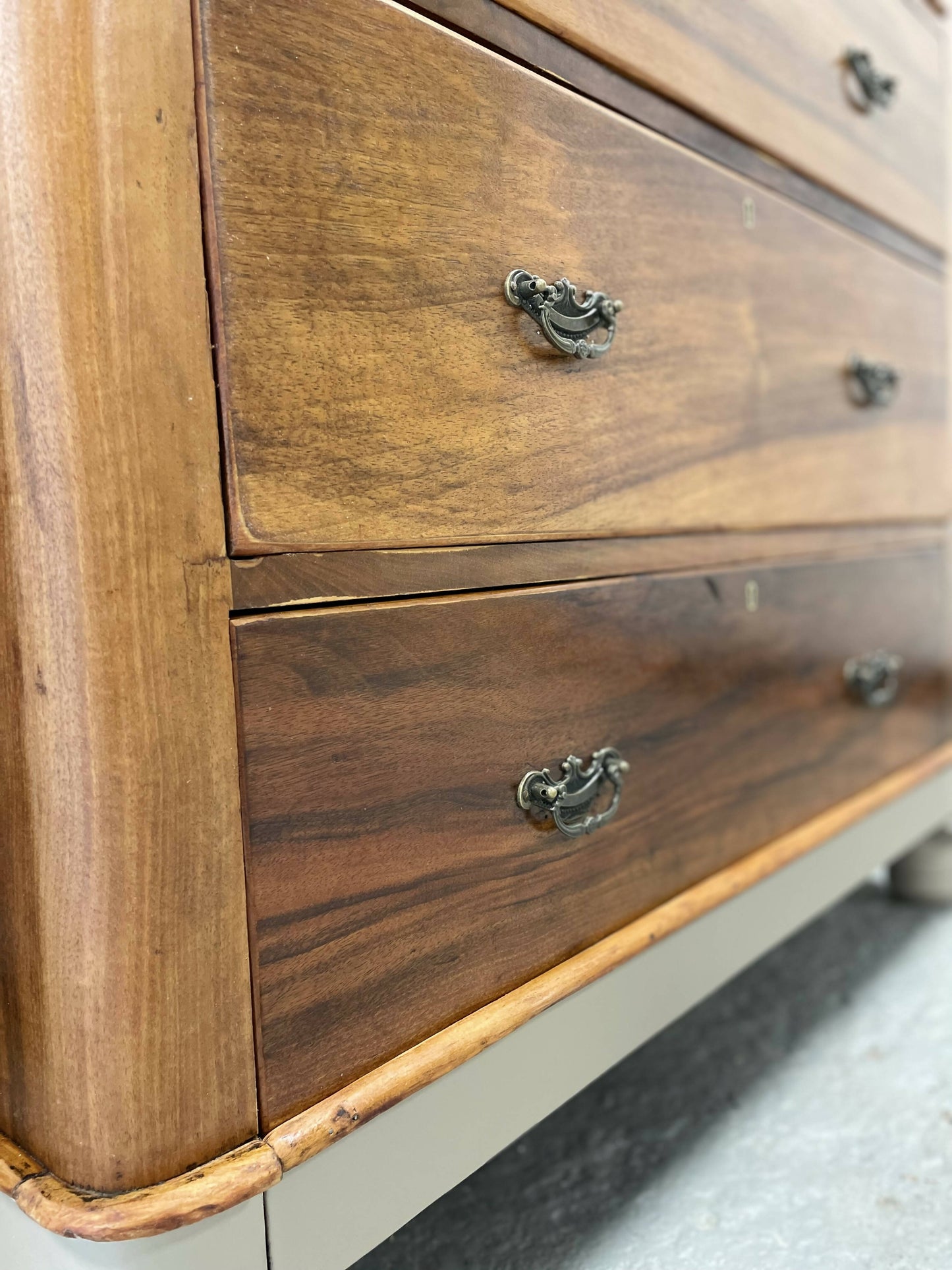 Victorian solid wood chest of drawers