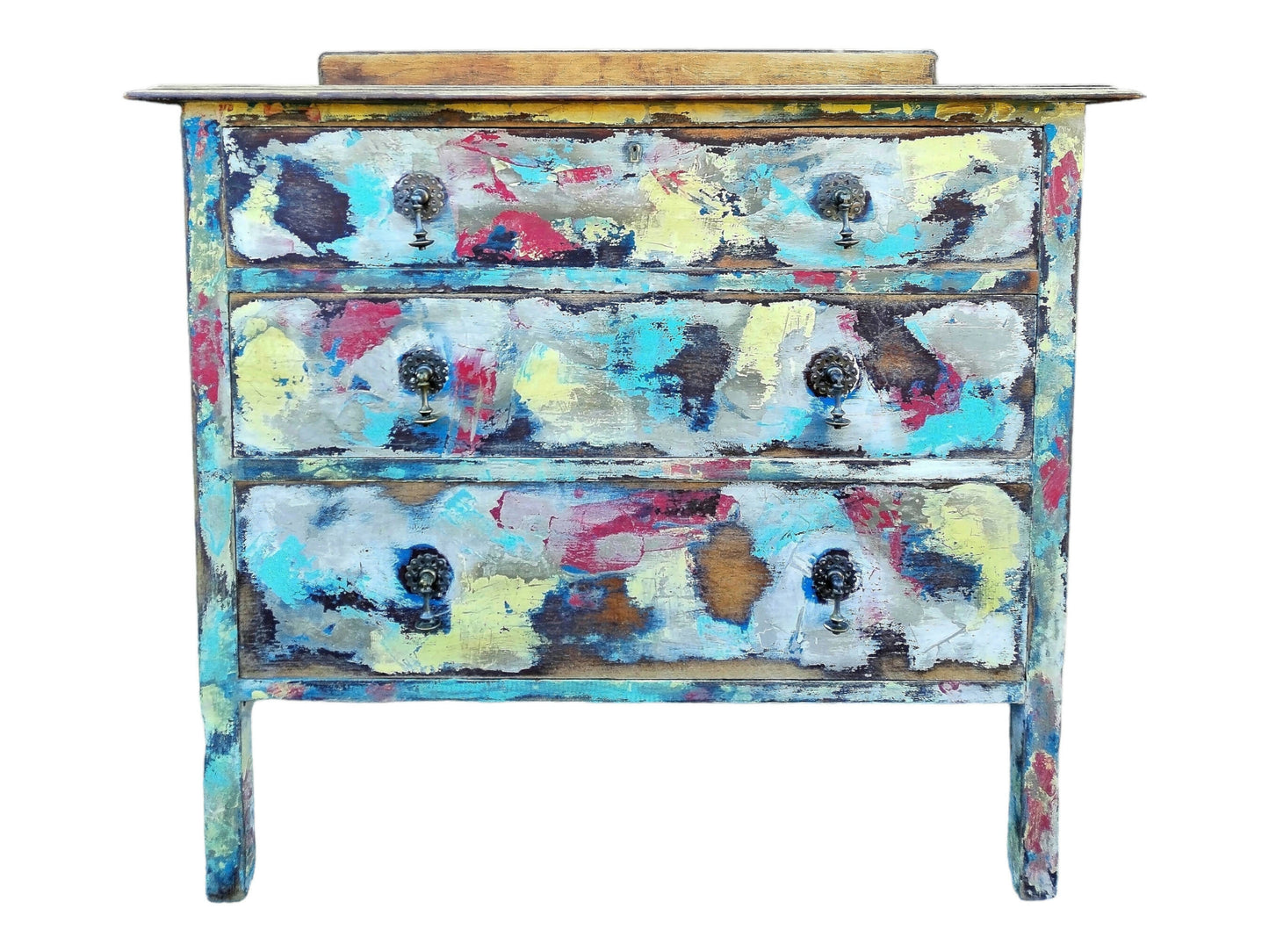 Chippy painted chest of drawers