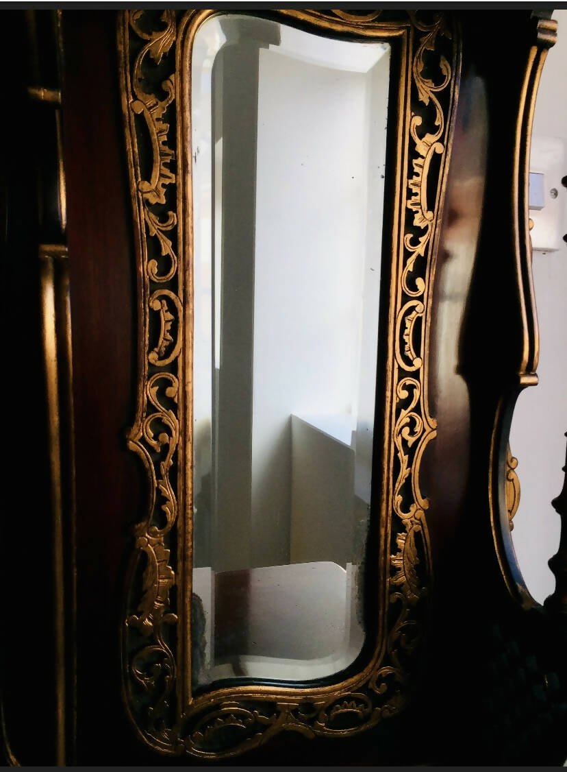 Edwardian Dresser, sideboard, display cabinet, cocktail cabinet. Renovated, gilded. Antique sideboard, Show stopping buffet.