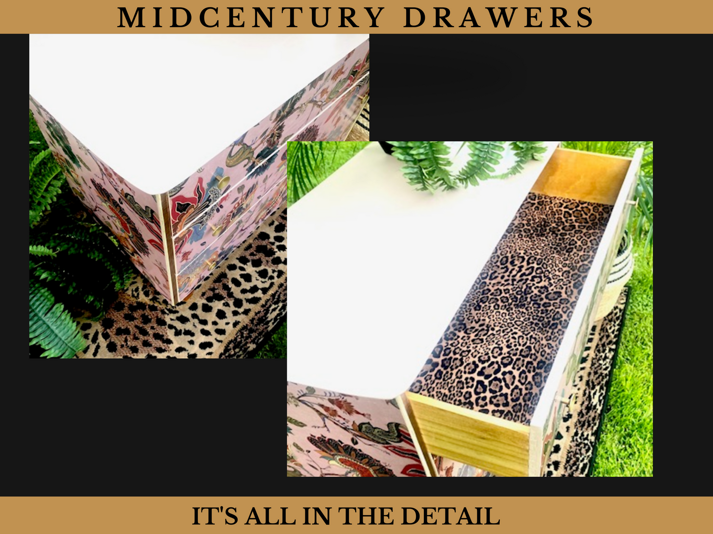 Upcycled, Floral, Vintage, Chest Of Drawers. Upcycled Furniture , Bedroom Storage , Vintage Furniture. TV Unit.
