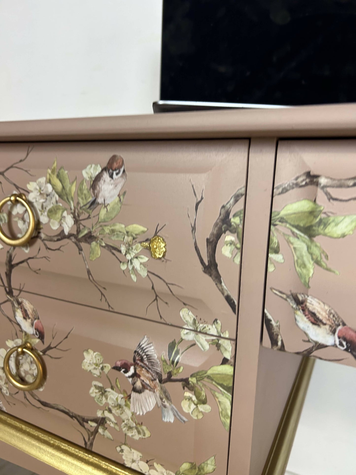 French Style Stag Pink Desk/Dressing Table