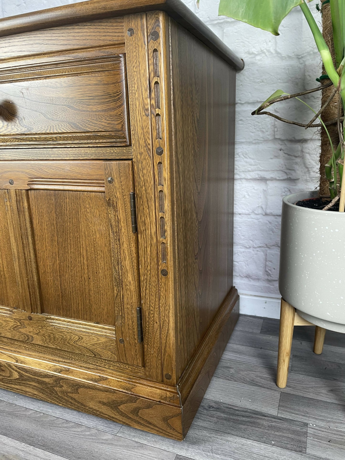 Vintage Ercol Old Colonial Cabinet Cupboard Golden Dawn