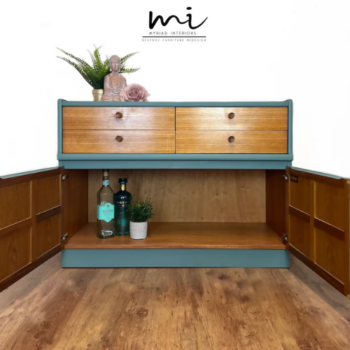 Made To Order Mid century modern Nathan sideboard, retro drinks cabinet, mcm console table, teak tv media unit, upcycled, chest