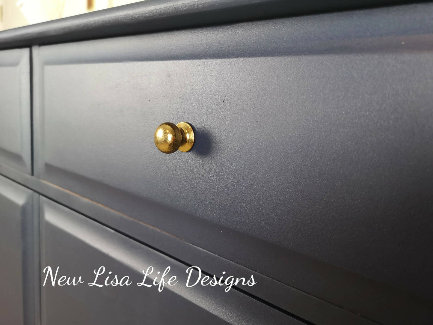 Stag Minstrel Drinks Cabinet / Sideboard - Midnight Blue