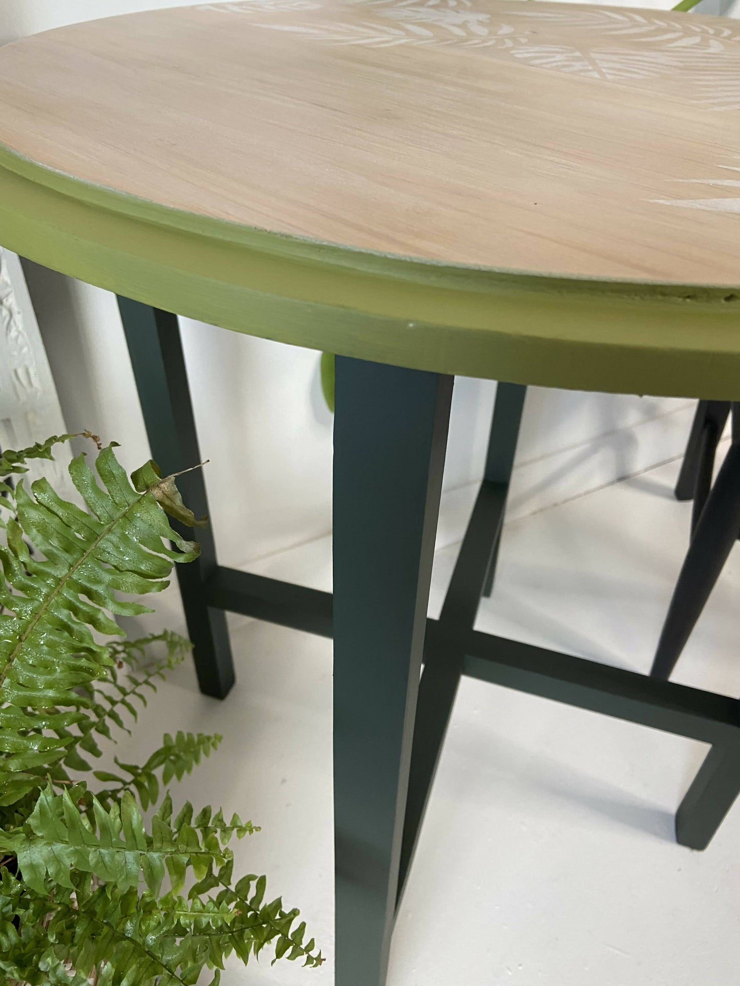 Mid Century Green Vintage Coffee Table