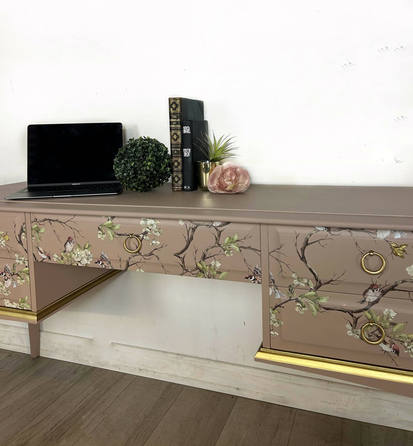 French Style Stag Pink Desk/Dressing Table