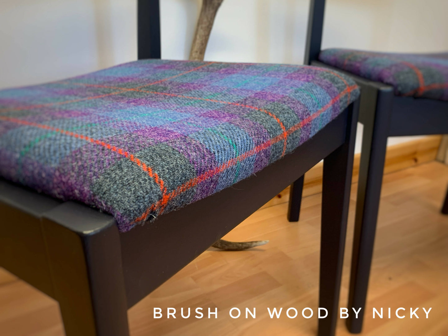Harris Tweed Mid Century Chairs