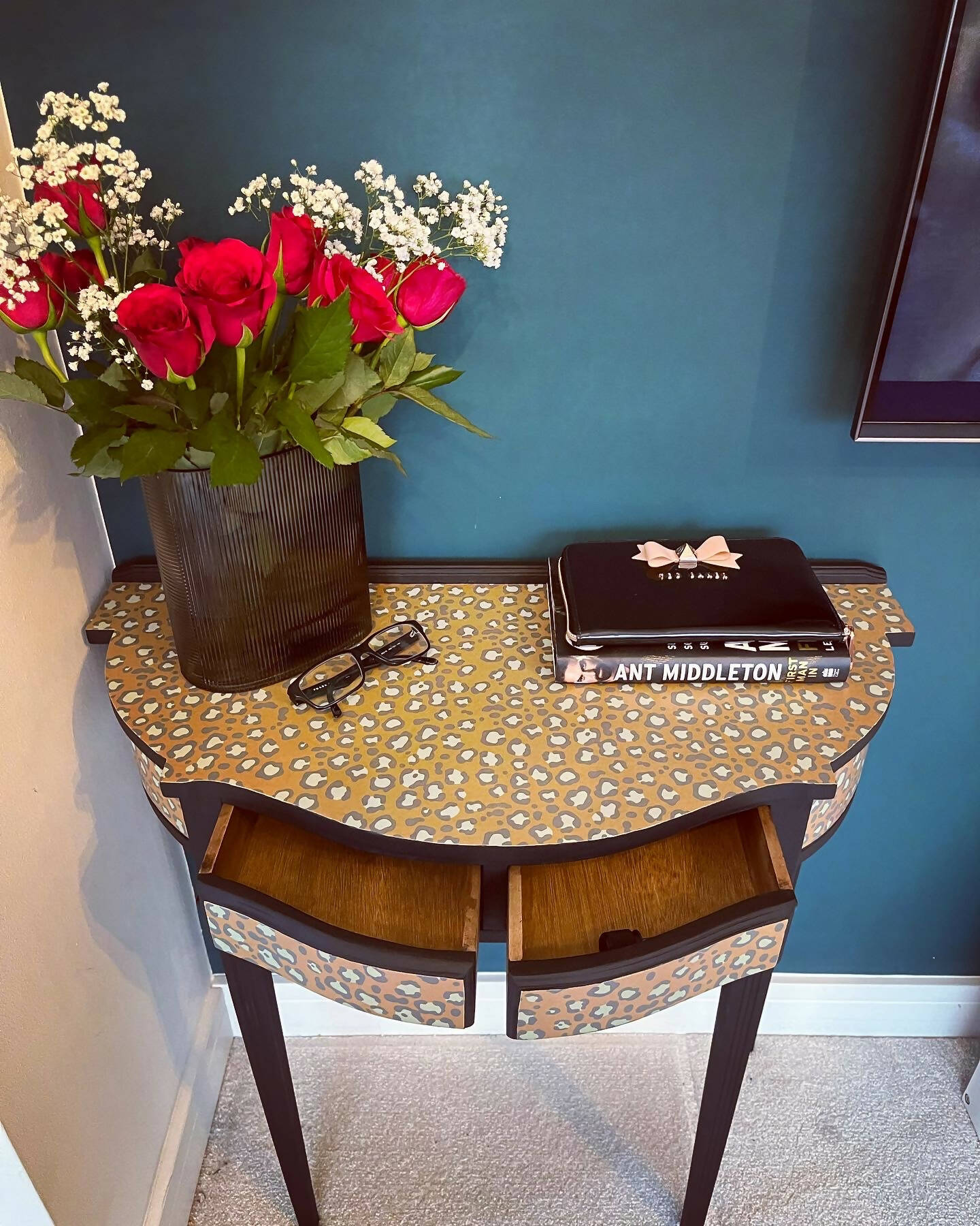 Half moon side table