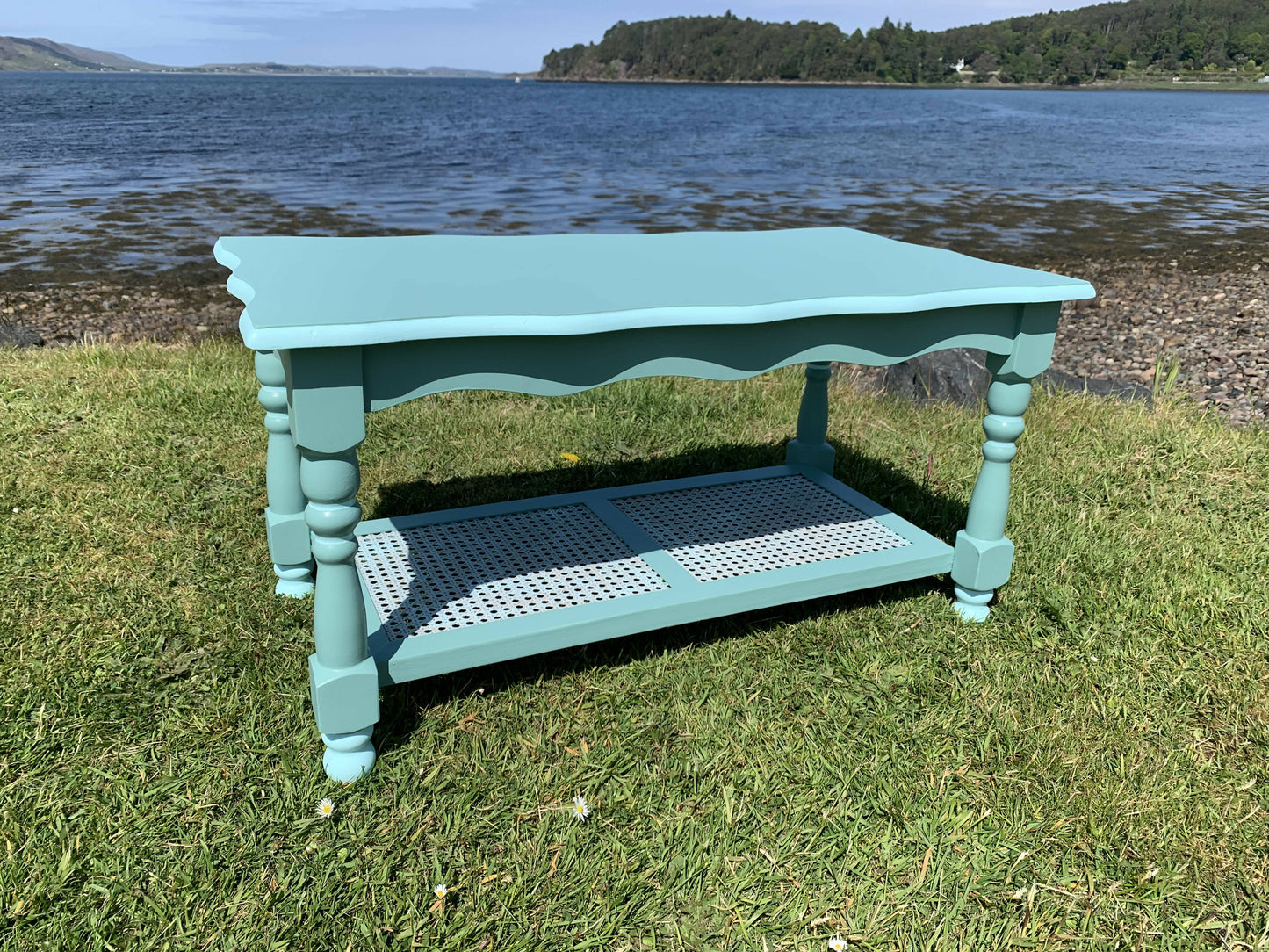 Blue Coastal Coffee Table