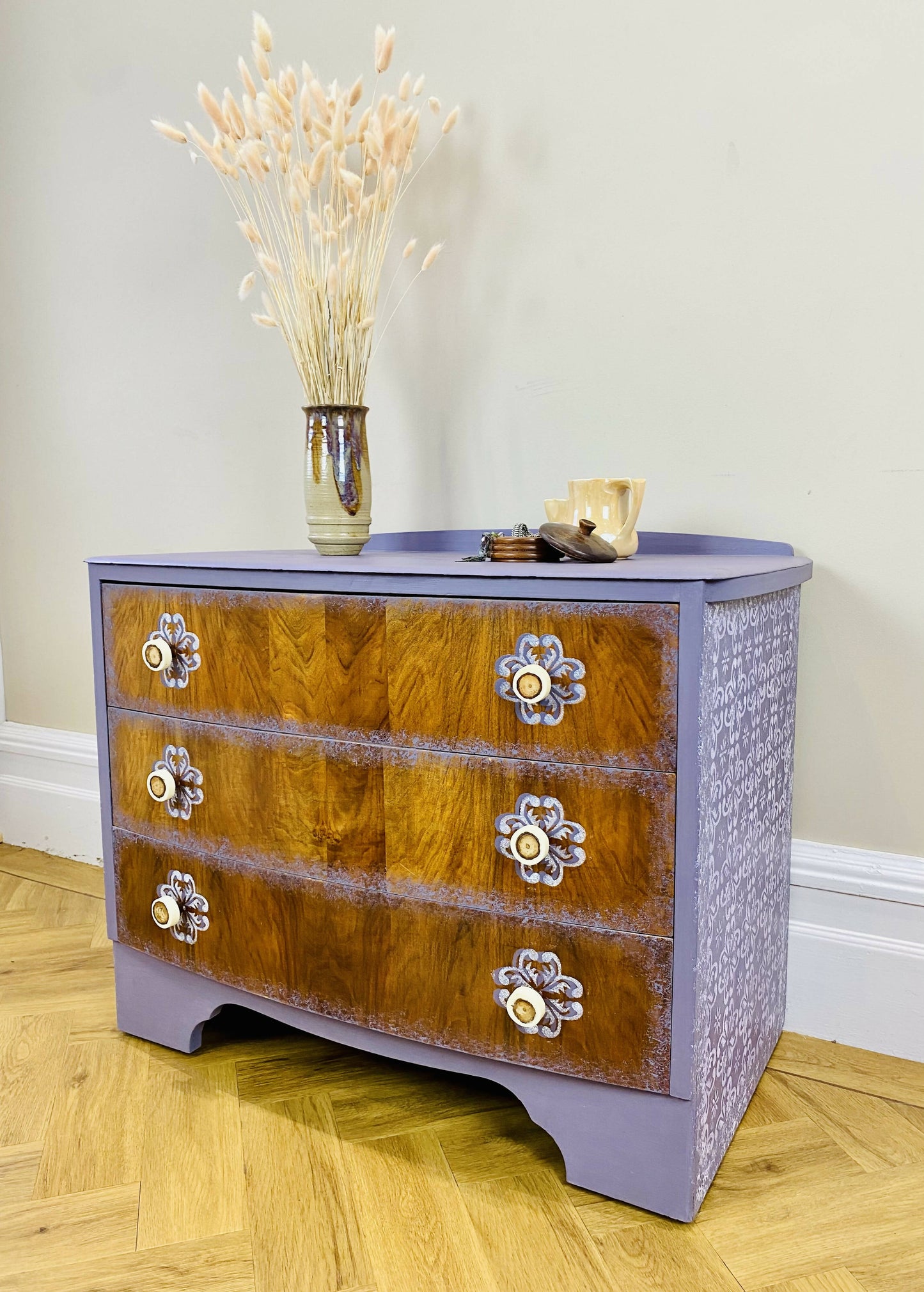Small Walnut Bedroom Drawers