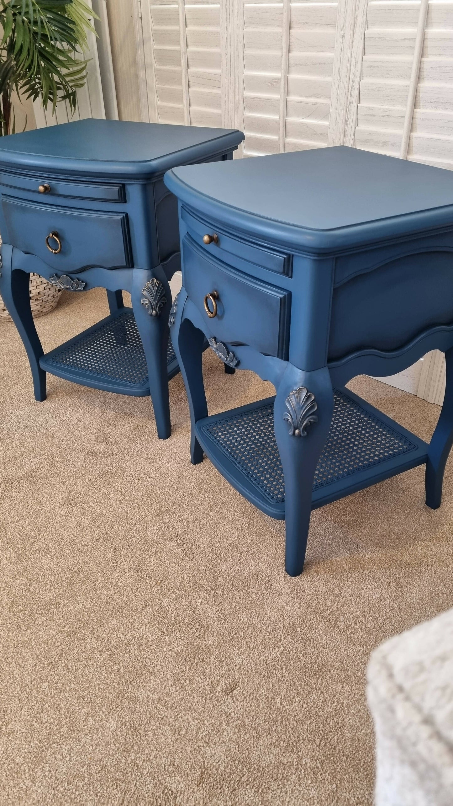 Pair of John Lewis french style bedside cabinets