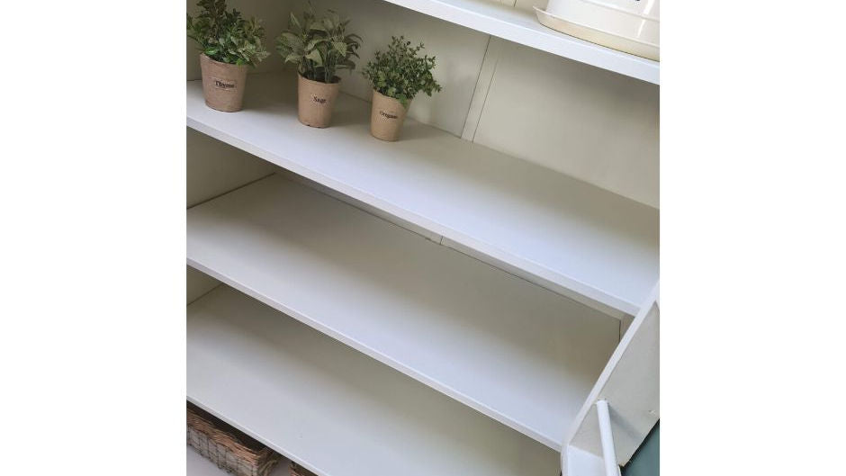 Vintage Larder Cupboard, Green