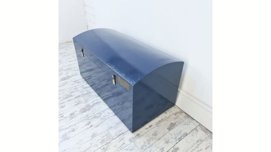 Blue Carpenter's Vintage Trunk / Chest