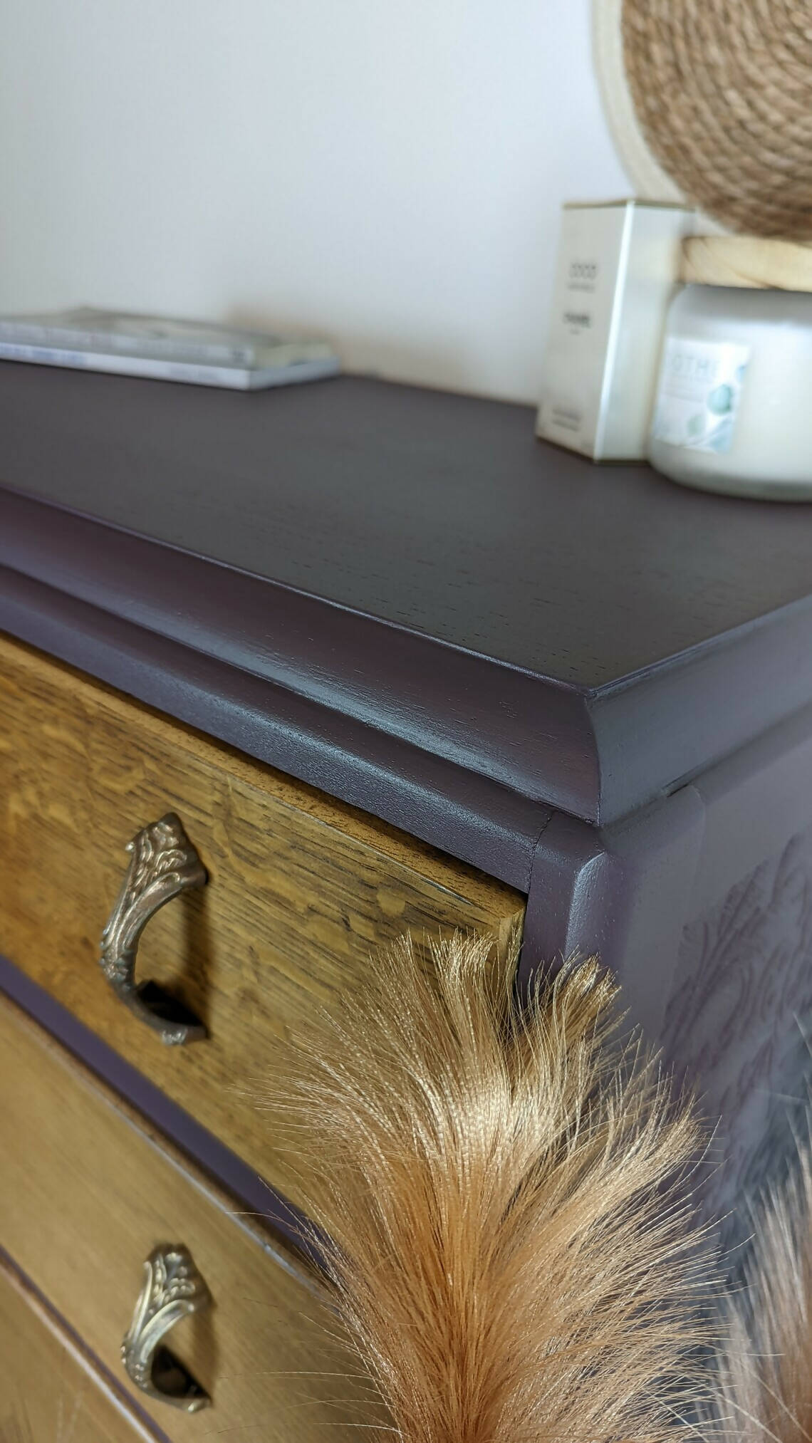Hand painted vintage drawers.