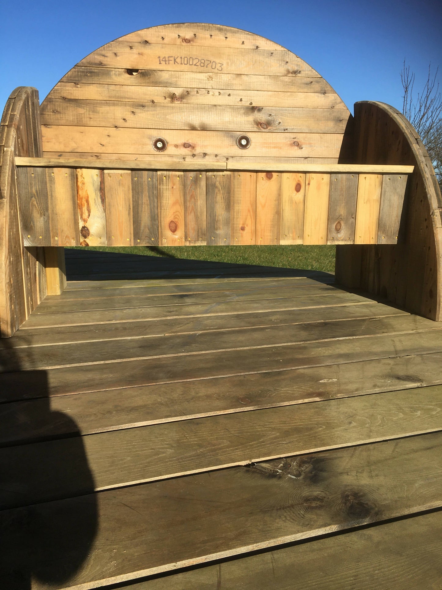 Rustic Cable Drum Seat